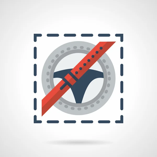 Traffic Laws abstract flat color vector icon — Stockový vektor