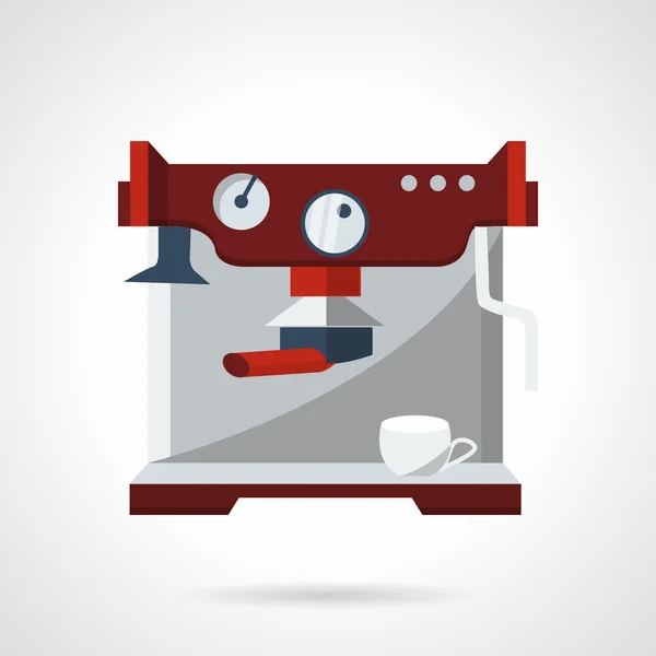 Professional coffee machine flat vector icon — Stok Vektör