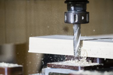 Cnc, milling machine wood clipart
