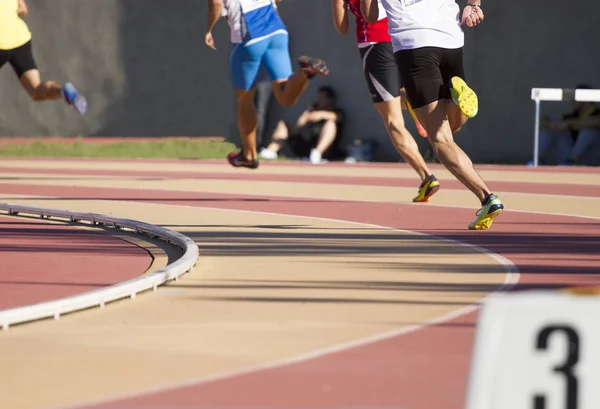 Carrera a pie, inicio y carrera — Foto de Stock