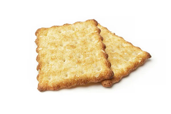 Cracker White Background Breakfast — Stock Photo, Image