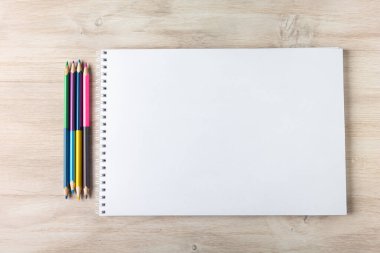 Defterdeki kalemler.