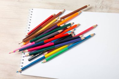 Defterdeki kalemler.