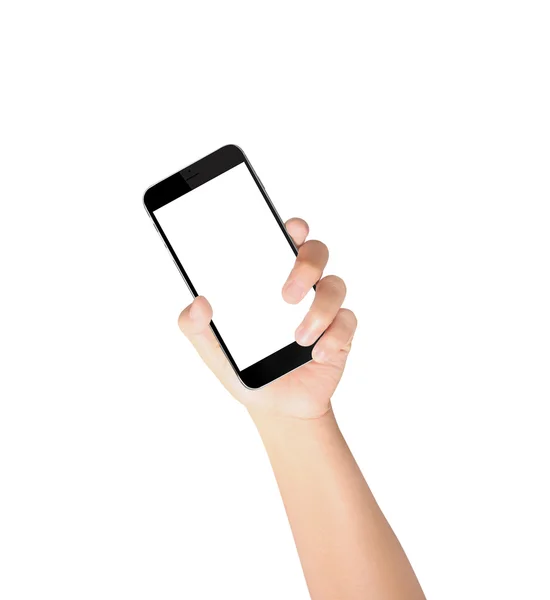 Touch screen smartphone in a hand — Stock Photo, Image