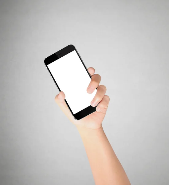 Ekran dotykowy smartfon w dłoni — Zdjęcie stockowe