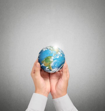  Nasa tarafından döşenmiş bu görüntü unsurları küre tutan el