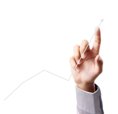 Dokunaklı iş grafik çalışma