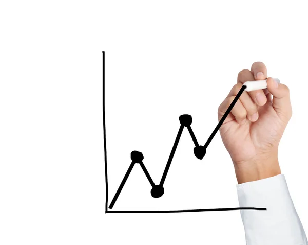 Kézzel diagram Térkép — Stock Fotó