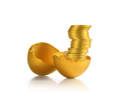 altın yumurta izole