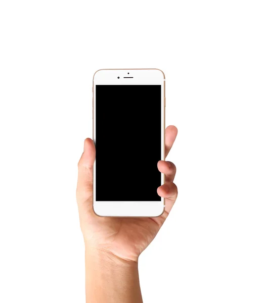 Smartphone tela de toque em han — Fotografia de Stock
