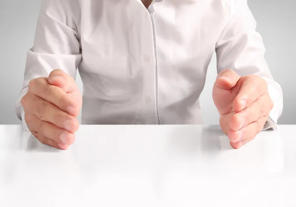 Open hands holding showing — Stock Photo, Image