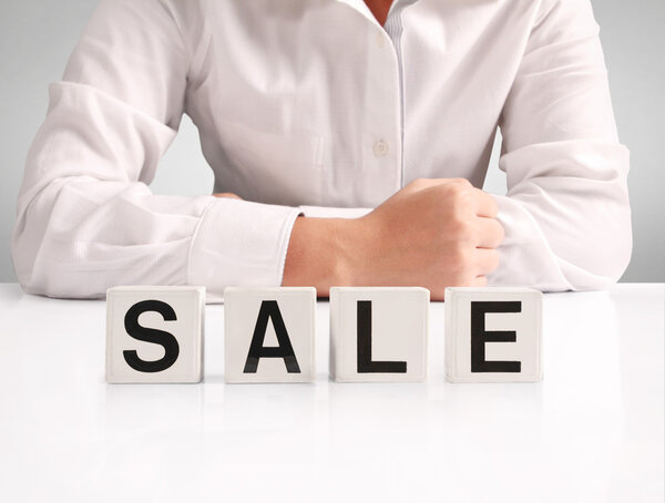 concept word forming  box in hand