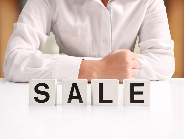 concept word forming  box in hand