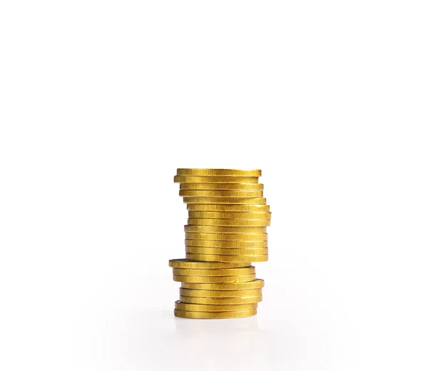 Coins graph stock marke — Stock Photo, Image