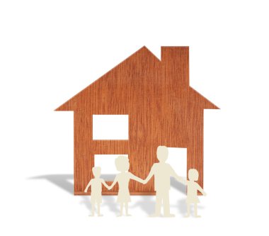 Oyuncak ahşap ev şeklinde diyagramı