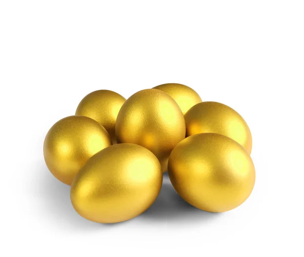 Dourado um ovo de Páscoa — Fotografia de Stock