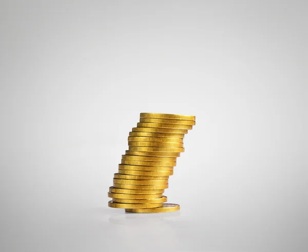 Münzen und Aktien — Stockfoto