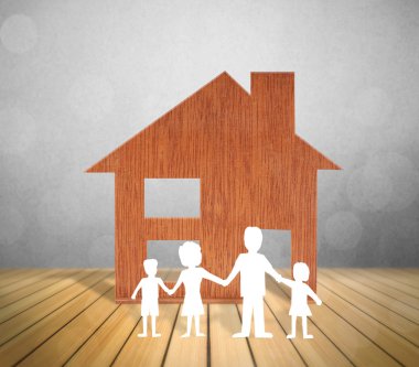 Oyuncak ahşap ev şeklinde diyagramı