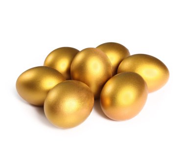 izole altın Paskalya yortusu yumurta