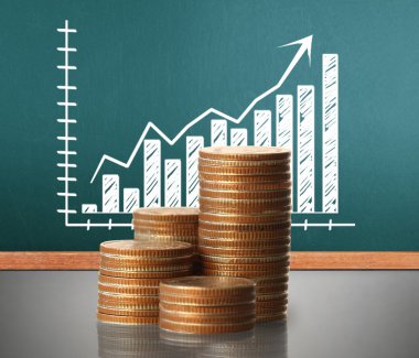 Madeni paralar borsa grafiği