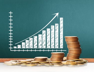 Madeni paralar borsa grafiği