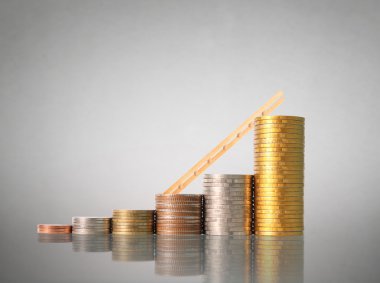  Madeni paralar borsa grafiği