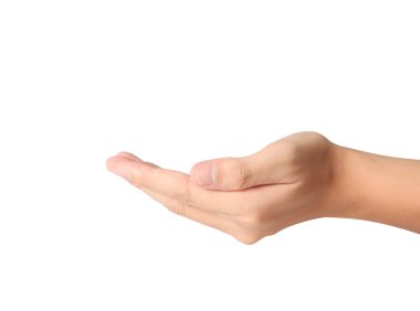 adam el işareti izole