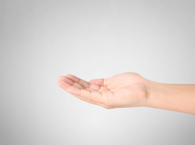 adam el işareti izole