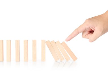 Dur Domino sürekli devrildi