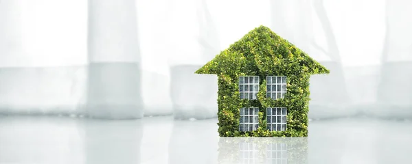 Casa Modello Spazio Home Concetto Eco Immobiliare — Foto Stock