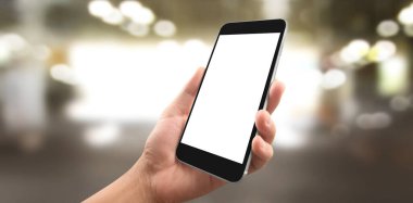 El ele tutuşan akıllı telefon aygıtı ve ekrana dokunma