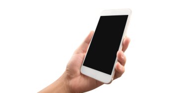 El ele tutuşan akıllı telefon aygıtı ve ekrana dokunma