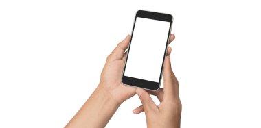 El ele tutuşan akıllı telefon aygıtı ve ekrana dokunma