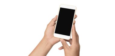 El ele tutuşan akıllı telefon aygıtı ve ekrana dokunma