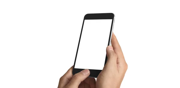 Handhaltendes Smartphone Gerät Und Touchscreen — Stockfoto