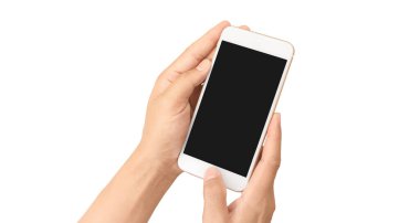 El ele tutuşan akıllı telefon aygıtı ve ekrana dokunma