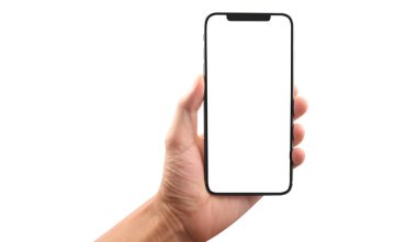 El ele tutuşan akıllı telefon aygıtı ve ekrana dokunma