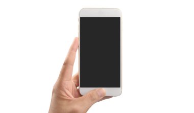 El ele tutuşan akıllı telefon aygıtı ve ekrana dokunma