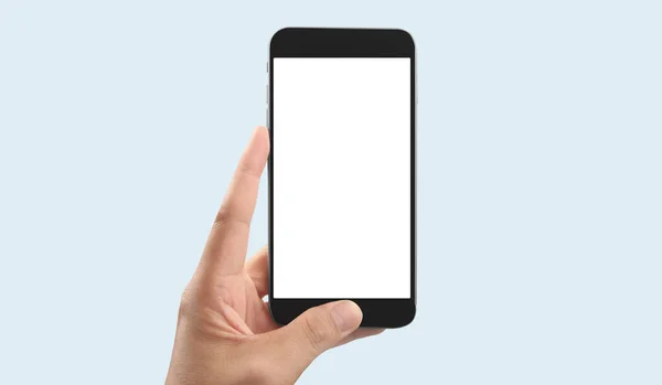 Tenuta Della Mano Dispositivo Smartphone Touch Screen — Foto Stock