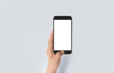 El ele tutuşan akıllı telefon aygıtı ve ekrana dokunma