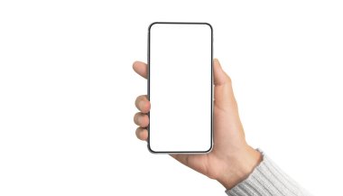 El ele tutuşan akıllı telefon aygıtı ve ekrana dokunma