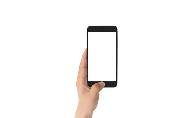 Tenuta Della Mano Dispositivo Smartphone Touch Screen — Foto Stock