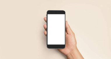 El ele tutuşan akıllı telefon aygıtı ve ekrana dokunma
