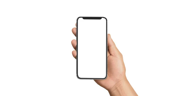 Handhaltendes Smartphone Gerät Und Touchscreen — Stockfoto