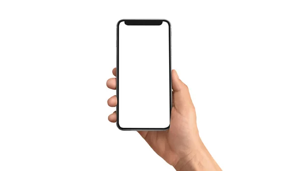 Handhaltendes Smartphone Gerät Und Touchscreen — Stockfoto