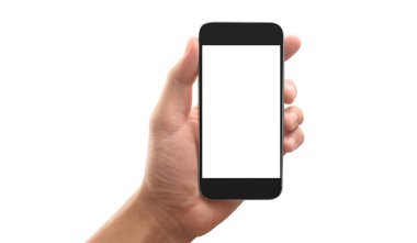 El ele tutuşan akıllı telefon aygıtı ve ekrana dokunma