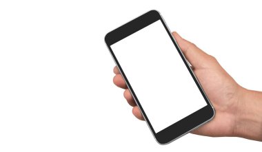 El ele tutuşan akıllı telefon aygıtı ve ekrana dokunma