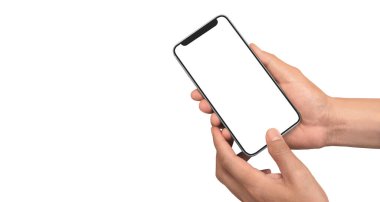 El ele tutuşan akıllı telefon aygıtı ve ekrana dokunma