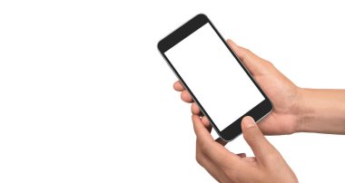 El ele tutuşan akıllı telefon aygıtı ve ekrana dokunma