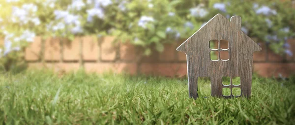 Model Miniaturowej Makiety Domu Koncepcja Inwestycji Nieruchomości — Zdjęcie stockowe